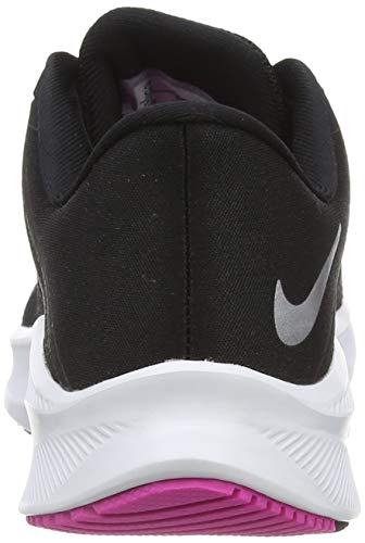 Nike Quest 3, Running Shoe Mujer, Black/Metallic Cool Grey-Dark Smoke Grey, 39 EU