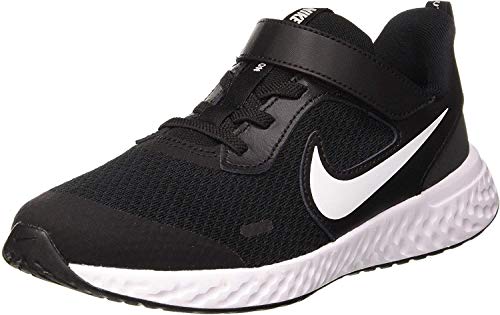 Nike Revolution 5, Running Shoe, Black/White/Anthracite, 32 EU