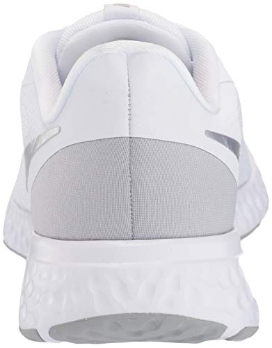 Nike Revolution 5, Zapatillas de Atletismo Mujer, Multicolor (White/Wolf Grey/Pure Platinum 100), 36 EU