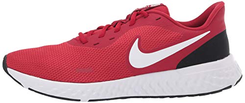 NIKE Revolution_5', Zapatillas Hombre, Gym Red/White/Black, 42 EU