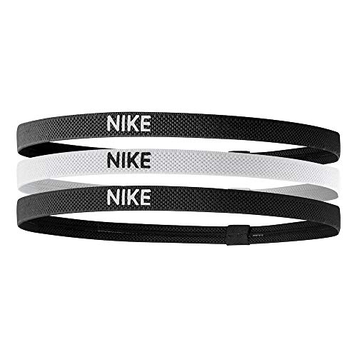 NIKE - Set de 3 Cintas elĂĄsticas para el Pelo, Unisex Adulto, N.JN.04.036.OS, Blanco/Negro, Talla Ășnica NIKE - Set de 3 Cintas elĂĄsticas para el Pelo, Unisex Adulto, N.JN.04.036.OS, Blanco/Negro, Talla Ășnica
