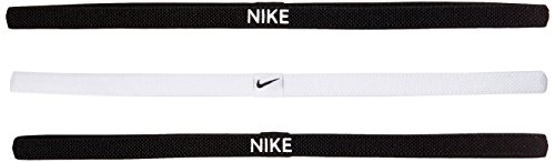 NIKE - Set de 3 Cintas elĂĄsticas para el Pelo, Unisex Adulto, N.JN.04.036.OS, Blanco/Negro, Talla Ășnica NIKE - Set de 3 Cintas elĂĄsticas para el Pelo, Unisex Adulto, N.JN.04.036.OS, Blanco/Negro, Talla Ășnica