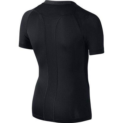 NIKE Shirt Cool Compression Short Sleeve Top Camiseta, Infantil, Negro-Negro y Gris, Extra-Large