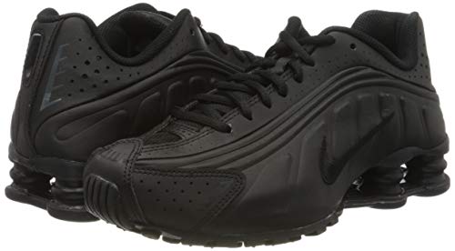 Nike Shox R4 (GS), Zapatillas de Atletismo para Hombre, Negro (Black/Black/Black/White 000), 38.5 EU Nike Shox R4 (GS), Zapatillas de Atletismo para Hombre, Negro (Black/Black/Black/White 000), 38.5 EU