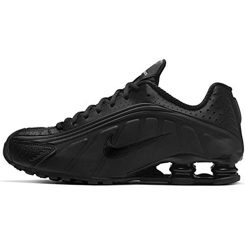 Nike Shox R4, Zapatillas de Atletismo Hombre, Negro (Black/Black/Black/White 44), 44 EU