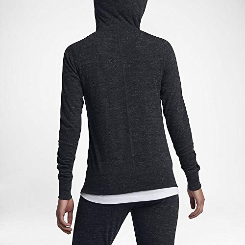 Nike Sportswear Gym Vintage Sudadera con Capucha, Mujer, Negro/Azul (Negro/Azul Brillante), L Nike Sportswear Gym Vintage Sudadera con Capucha, Mujer, Negro/Azul (Negro/Azul Brillante), L