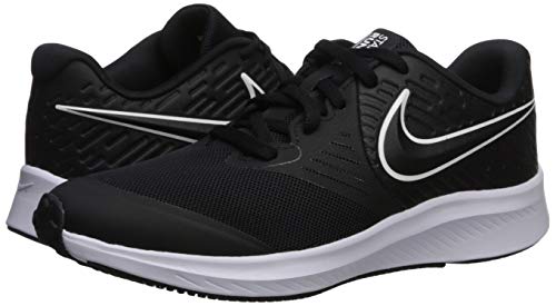 NIKE Star Runner 2 (GS), Zapatillas Unisex Adulto, Negro (Black/White/Black/Volt 001), 36 EU