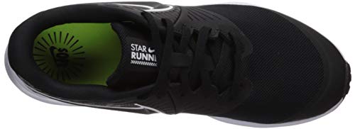 NIKE Star Runner 2 (GS), Zapatillas Unisex Adulto, Negro (Black/White/Black/Volt 001), 37.5 EU