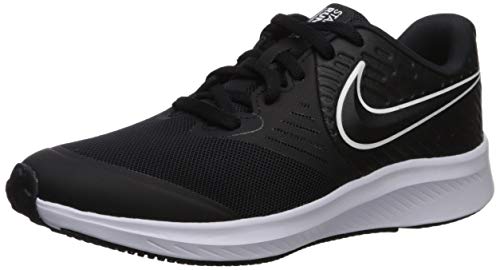 NIKE Star Runner 2 (GS), Zapatillas Unisex Adulto, Negro (Black/White/Black/Volt 001), 37.5 EU