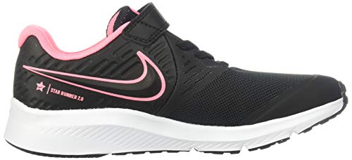 Nike Star Runner 2 (PSV), Zapatillas de Running, Negro (Black/Sunset Pulse/Black/White 002), 30 EU