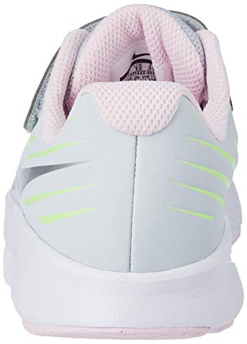 Nike Star Runner (PSV), Zapatillas de Atletismo Niñas, Multicolor (Pure Platinum/Metallic Silver/Lime Blast 005), 31 EU