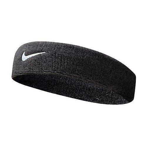 Nike Swoosh, Cinta para Deportes, para tenis, squash, bádminton, gimnasio, negro, talla única