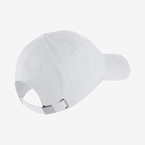 Nike U Nk H86 Cap Metal Swoosh Hat, Unisex Adulto, White/(Metallic Silver), MISC Nike U Nk H86 Cap Metal Swoosh Hat, Unisex Adulto, White/(Metallic Silver), MISC
