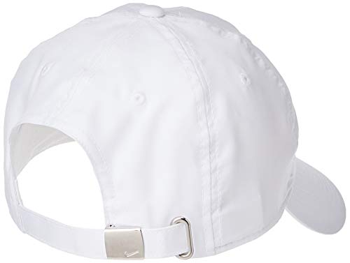 Nike U Nk H86 Cap Metal Swoosh Hat, Unisex Adulto, White/(Metallic Silver), MISC Nike U Nk H86 Cap Metal Swoosh Hat, Unisex Adulto, White/(Metallic Silver), MISC