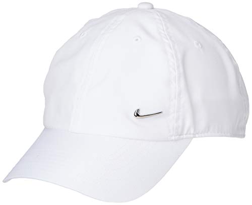 Nike U Nk H86 Cap Metal Swoosh Hat, Unisex Adulto, White/(Metallic Silver), MISC Nike U Nk H86 Cap Metal Swoosh Hat, Unisex Adulto, White/(Metallic Silver), MISC