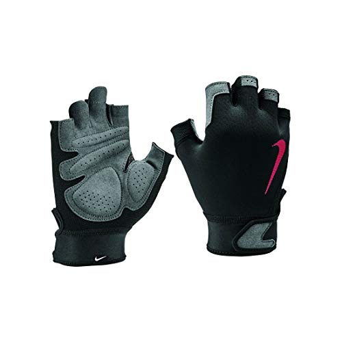 NIKE Ultimate Guantes de Fitness para Hombre, Todas Las Estaciones Verano otoƱo, Hombre, Color Black/lt Crimson/lt c, tamaƱo Small NIKE Ultimate Guantes de Fitness para Hombre, Todas Las Estaciones Verano otoƱo, Hombre, Color Black/lt Crimson/lt c, tamaƱo Small