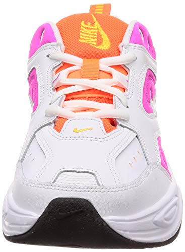 Nike W M2K TEKNO, Zapatillas de Atletismo para Mujer, Multicolor (White/White/Laser Fuchsia/Hyper Crimson 000), 41 EU