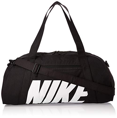 Nike W Nk Gym Club Bolsa de Gimnasio para Mujer, Negro (Blanco/Negro), Talla única