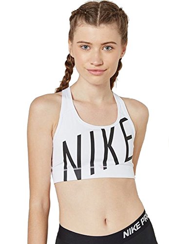 NIKE W Nk Vctry Cmprssn Grx Sujetador Deportivo, Mujer, Blanco (Blanco/Negro), XS