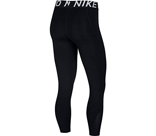 NIKE W NP Crop Pantalones de Deporte, Mujer, Black/(White), L NIKE W NP Crop Pantalones de Deporte, Mujer, Black/(White), L