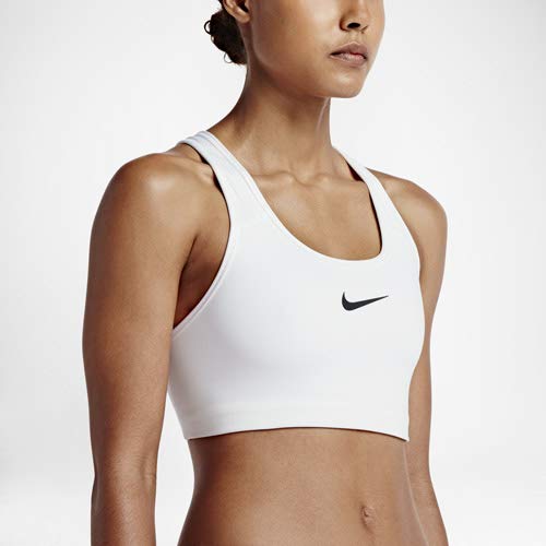 Nike W Np Pro Classic Swoosh Bra, Sujetador deportivo para Mujer, Blanco (White/Black), XL