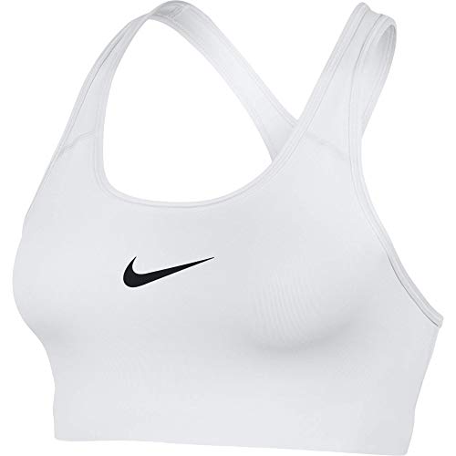 Nike W Np Pro Classic Swoosh Bra, Sujetador deportivo para Mujer, Blanco (White/Black), XL