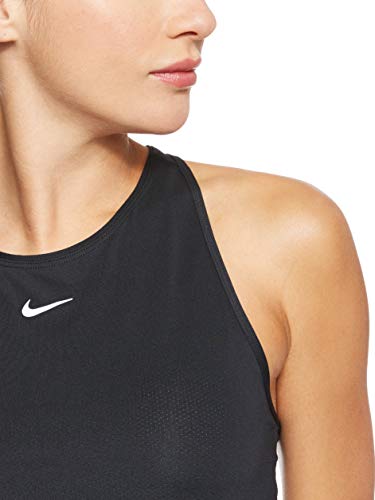 NIKE W NP Tank All Over Mesh Tank Top, Mujer, Black/White, XS