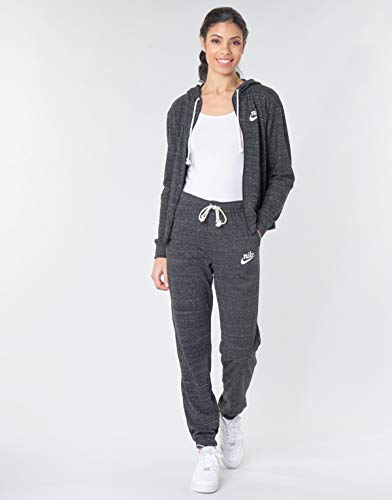 NIKE W NSW Gym VNTG Pant Pantalones de Deporte, Mujer, Black/Sail, M