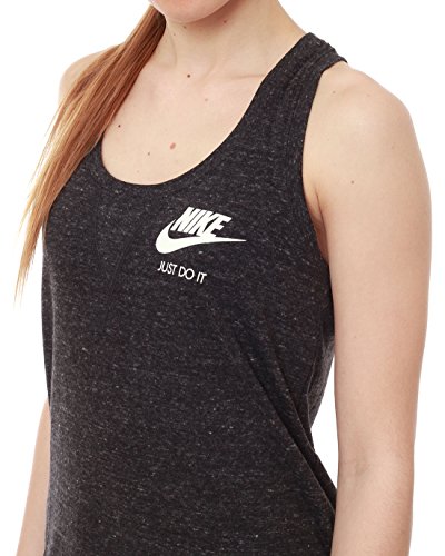 NIKE W NSW Gym VNTG Tank Camiseta, Mujer, Black/Sail, XS