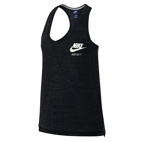 NIKE W NSW Gym VNTG Tank Camiseta, Mujer, Black/Sail, XS