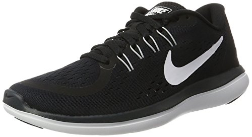 Nike Wmns Flex 2017 RN, Zapatillas de Trail Running, Noir Black White Anthracite Wolf Grey, 35.5 EU