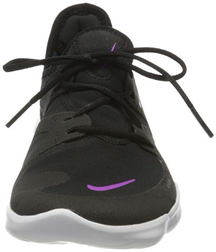 Nike Wmns Free RN 5.0, Zapatillas para Correr para Mujer, Black Vivid Purple Valerian Blue, 37.5 EU