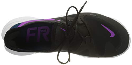 Nike Wmns Free RN 5.0, Zapatillas para Correr para Mujer, Black Vivid Purple Valerian Blue, 37.5 EU