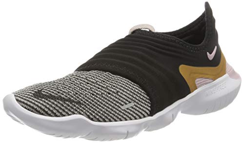 Nike Wmns Free RN Flyknit 3.0, Zapatillas para Correr Mujer, Black Mtlc Gold Plum Chalk, 40 EU Nike Wmns Free RN Flyknit 3.0, Zapatillas para Correr Mujer, Black Mtlc Gold Plum Chalk, 40 EU