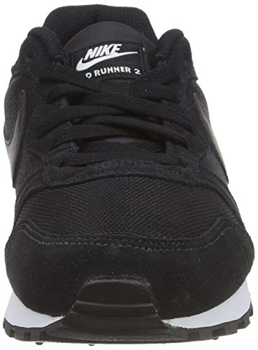 Nike WMNS Md Runner 2 - Zapatillas de deporte Mujer, Negro (Black / Black-White), 38.5 EU