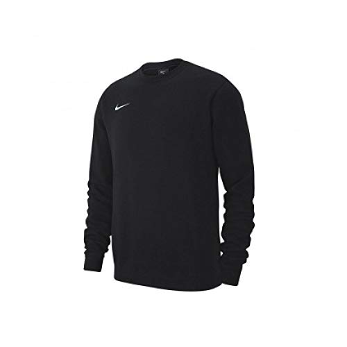 NIKE Y CRW FLC TM Club19 Sudadera, Niños, Black/White, XS NIKE Y CRW FLC TM Club19 Sudadera, Niños, Black/White, XS