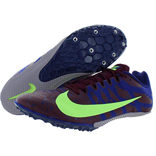 Nike Zoom Rival S 9, Zapatillas de Atletismo Unisex Adulto, Multicolor (Bordeaux/Lime Blast/Regency Purple 602), 44.5 EU