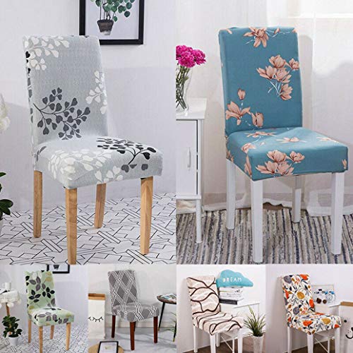 NIKIMI Silla elástica Protector del Asiento Funda con Fundas Ajustadas para el Comedor Taburete Asiento Funda para Banquete de Boda Fiesta en casa