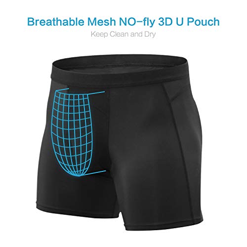 Niksa Calzoncillos Boxer de Deporte Hombre Ropa Interior Hombre Negro Medium Niksa Calzoncillos Boxer de Deporte Hombre Ropa Interior Hombre Negro Medium