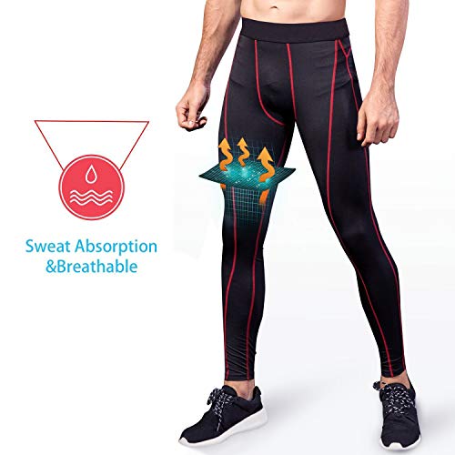 Niksa Mallas Hombre Fitness Leggings Deporte Pantalón Largo de Compresión Negro Gris Negro Large Niksa Mallas Hombre Fitness Leggings Deporte Pantalón Largo de Compresión Negro Gris Negro Large
