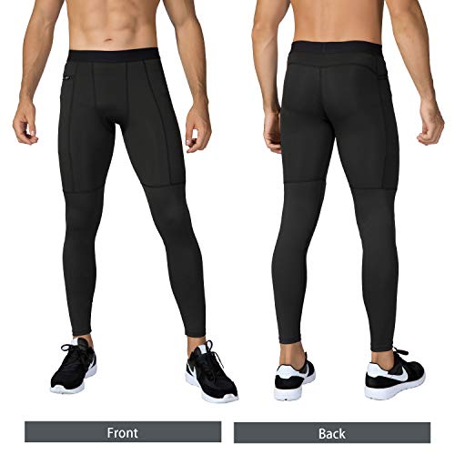 Niksa Mallas Hombre Running Leggings Deporte Pantalones Largos de Compresión Negro Gris Small Niksa Mallas Hombre Running Leggings Deporte Pantalones Largos de Compresión Negro Gris Small