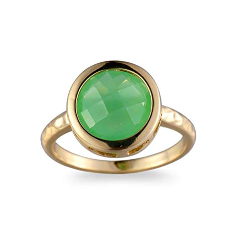 Niñas Anillos de Saturno Baratos Plata Parejas Creativas Artesanías Verde Proteína Anillo de Circón Joyería Apuesto Trae Buena Suerte, MC, Proteína verde, el número de anillo es el código de EE. U