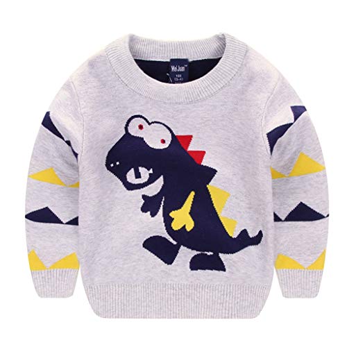 Niños Navidad Jersey Invierno Manga Larga Pull-Over Prendas de Punto Sudaderas Ropa 2-6 Años