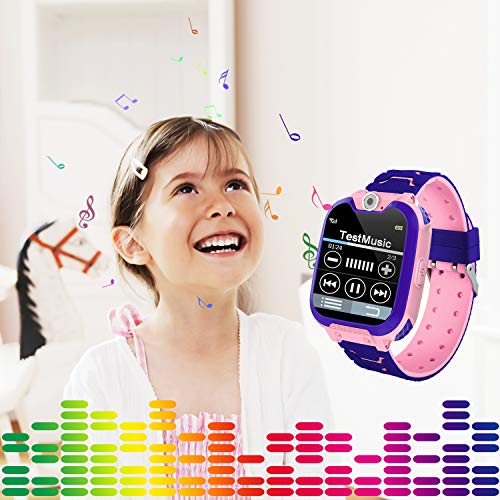 Niños Smart Watch Phone, La Musica Smartwatch para niños de 3-12 años Niñas con cámara Ranura para Tarjeta SIM Juego de Pantalla táctil Smartwatch Childrens Gift(Pink) Niños Smart Watch Phone, La Musica Smartwatch para niños de 3-12 años Niñas con cámara Ranura para Tarjeta SIM Juego de Pantalla táctil Smartwatch Childrens Gift(Pink)