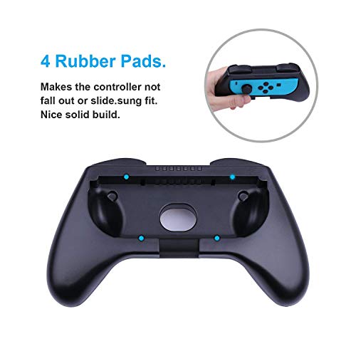 Nintendo Switch JoyCon Grips 3 Piezas, HEYSTOP Mando Joycon Grip Kit, Funda Protector Handle Kits para Mandos JoyCon Set de Nintendo Switch Controller