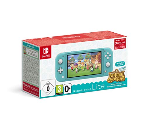 Nintendo Switch Lite Turquesa + Animal Crossing New Horizons + 3 meses Nintendo Shop Online Nintendo Switch Lite Turquesa + Animal Crossing New Horizons + 3 meses Nintendo Shop Online
