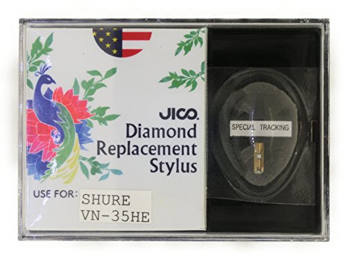 Nippon Seiki gem Industrial Co., Ltd. Aguja JICO Aguja Registro reemplazo SHURE VN35HE S Aguja elíptica 192-VN35HE Nippon Seiki gem Industrial Co., Ltd. Aguja JICO Aguja Registro reemplazo SHURE VN35HE S Aguja elíptica 192-VN35HE