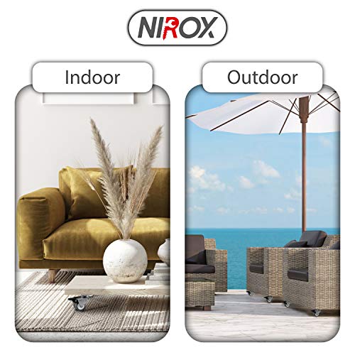 Nirox 4x Ruedas para muebles 50mm - Ruedas giratorias para cargas pesadas 4x con freno - Ruedas industriales altura total 75mm - Ruedas pivotantes hasta 400kg Nirox 4x Ruedas para muebles 50mm - Ruedas giratorias para cargas pesadas 4x con freno - Ruedas industriales altura total 75mm - Ruedas pivotantes hasta 400kg