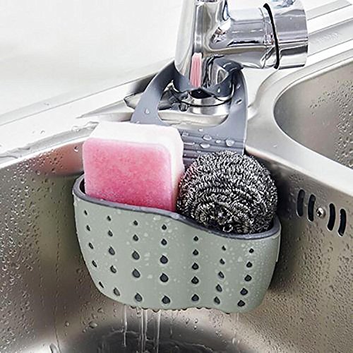 Nisidier Estante de almacenamiento para fregadero, organizador de escurreplatos de cocina, soporte para jabón Nisidier Estante de almacenamiento para fregadero, organizador de escurreplatos de cocina, soporte para jabón