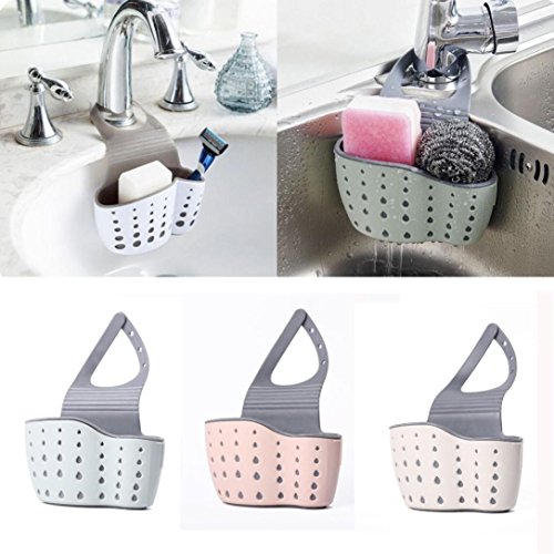 Nisidier Estante de almacenamiento para fregadero, organizador de escurreplatos de cocina, soporte para jabón Nisidier Estante de almacenamiento para fregadero, organizador de escurreplatos de cocina, soporte para jabón